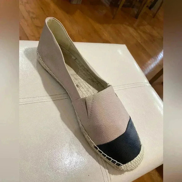 Michael Kors Kendrick Leather Slip- on Espadrilles Sz 8 - Picture 5 of 11